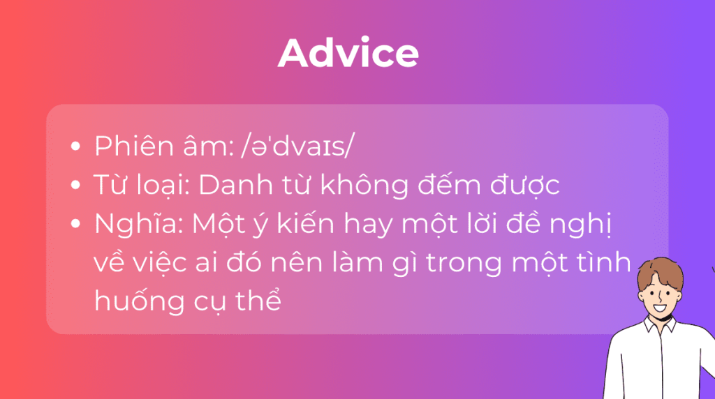 Advice nghĩa là gì