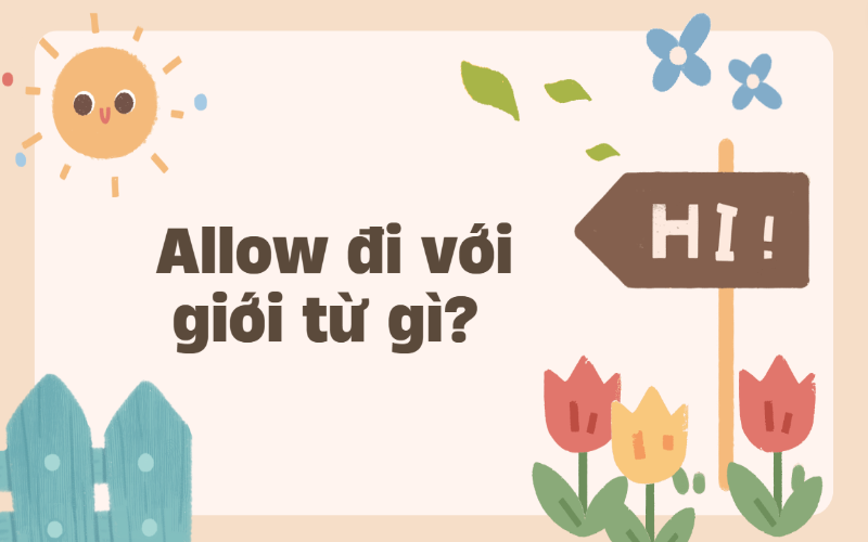 Allow đi với giới từ gì