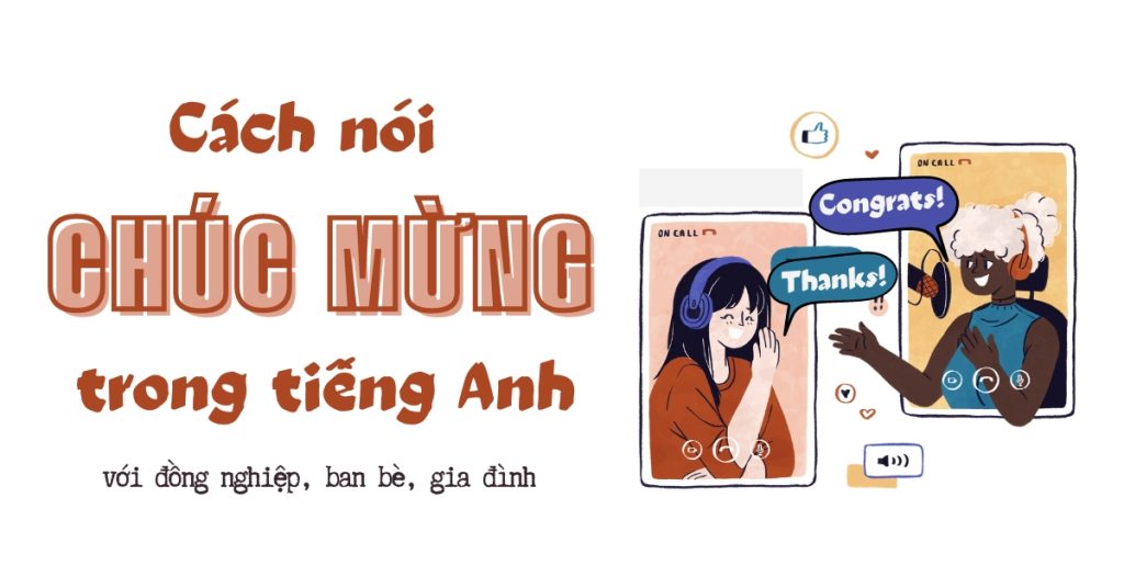 Một số mẫu câu chúc mừng trong tiếng Anh