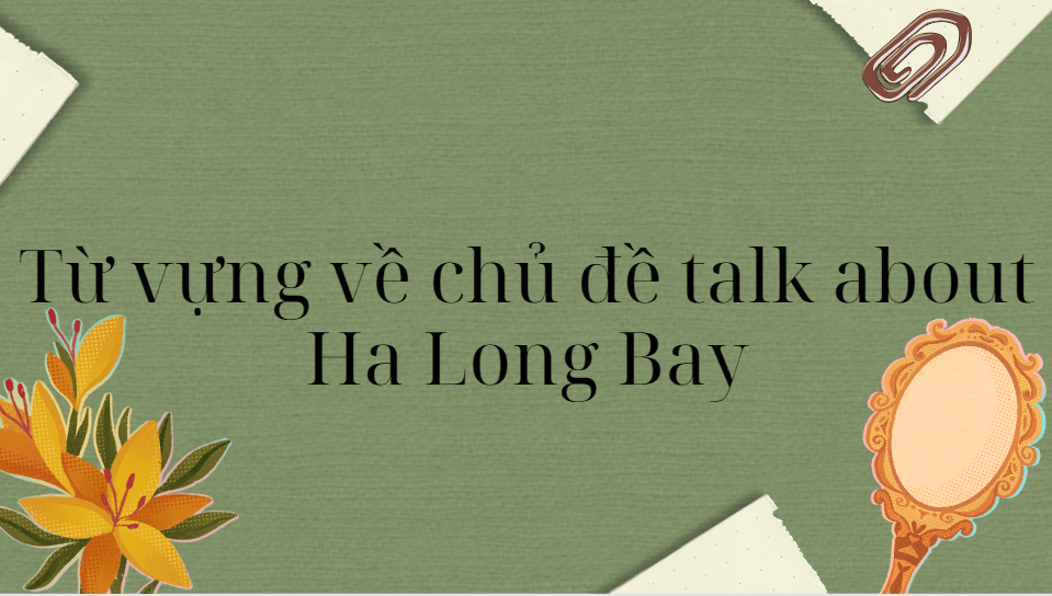 Từ vựng về chủ đề talk about Ha Long Bay