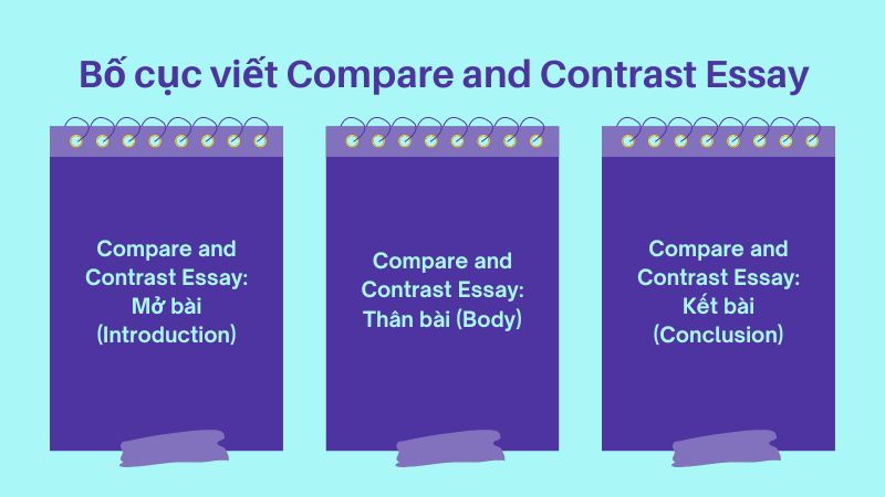 Bố cục để viết Compare and Contrast Essay