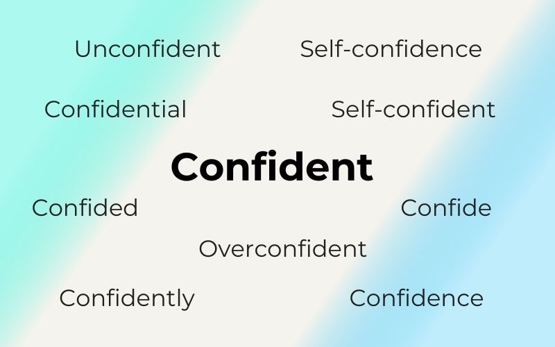 Các dạng từ khác của confident