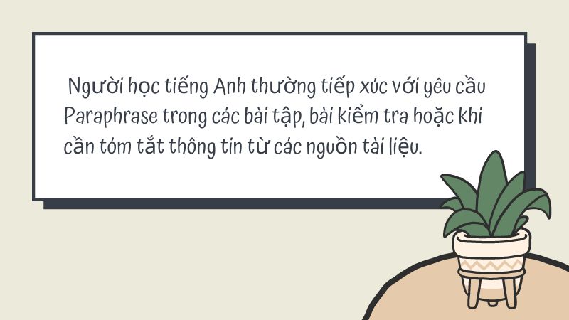 Khái niệm và thông tin về paraphrase