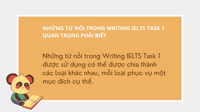 Mỗi loại từ nối phục vụ một mục đích cụ thể