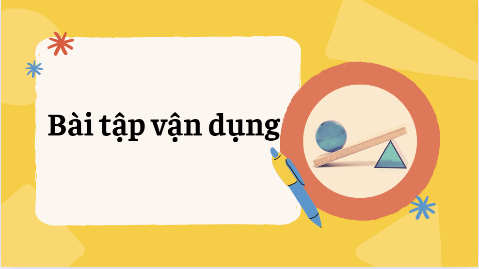 Bài tập vận dụng